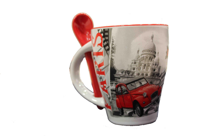 Tasse 2 ch Tour Eiffel cuillère 