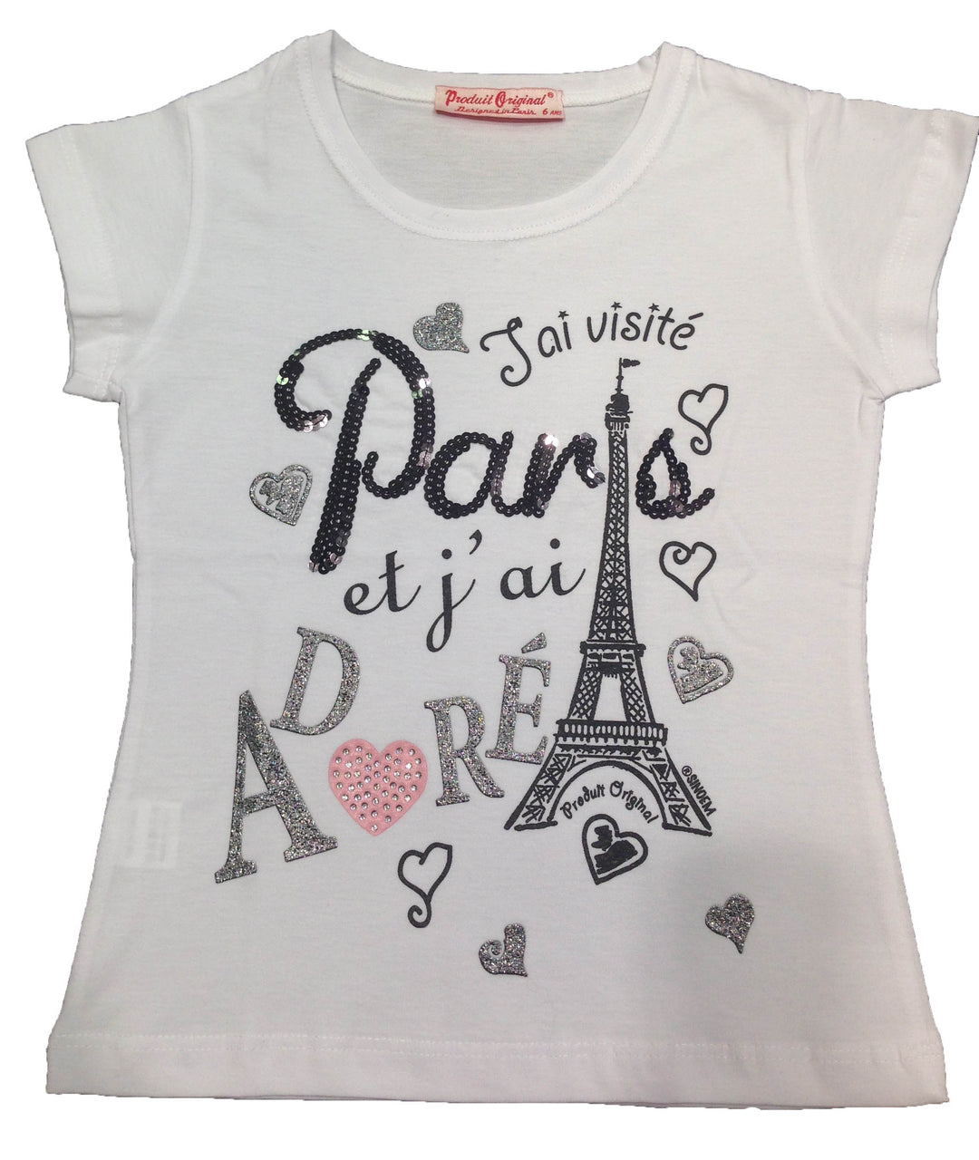 tee shirt blanc Paris