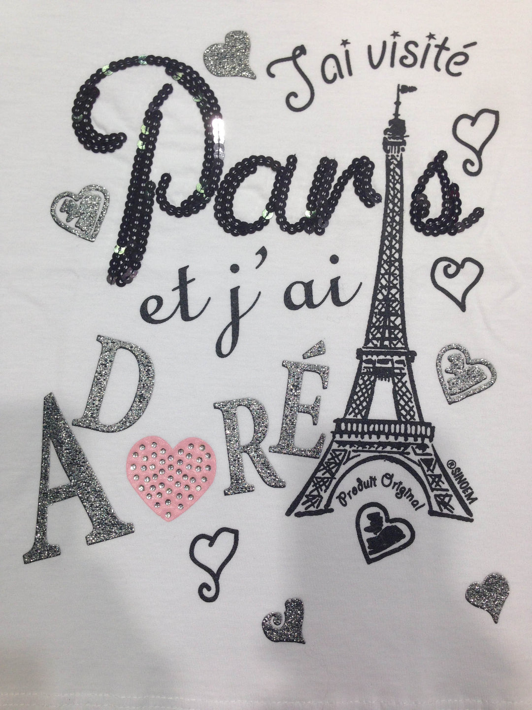 Tee shirt Paris Tour Eiffel j ai adoré