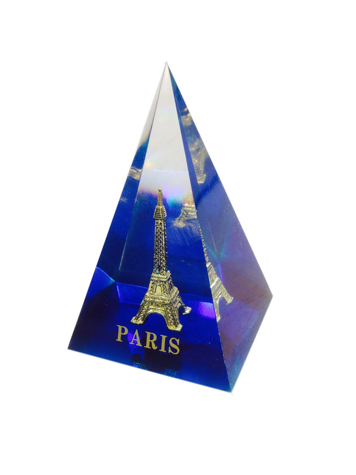 Pyramide du Louvre Tour Eiffel Paris doré