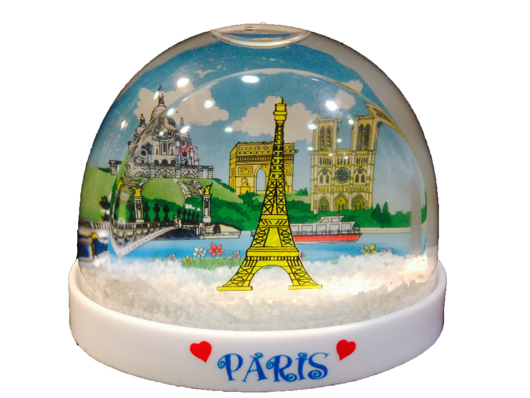 Boule de Neige Souvenir de Paris monuments