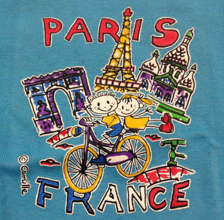 Body souvenir de Paris bleu