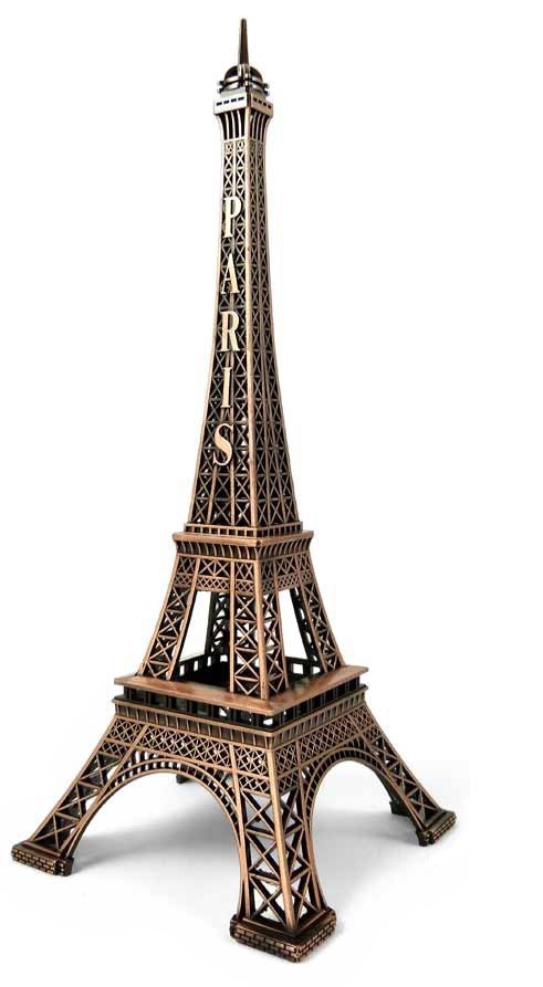 Tour Eiffel métal cuivre - souvenir de paris tour eiffel miniature