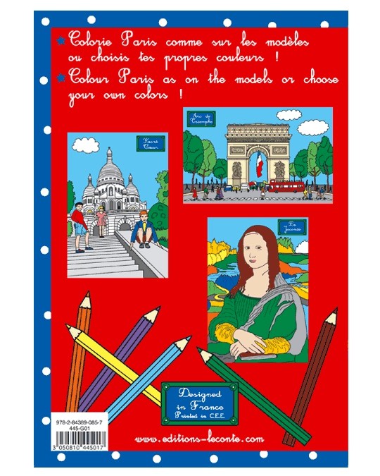 Coloriage souvenir de Paris
