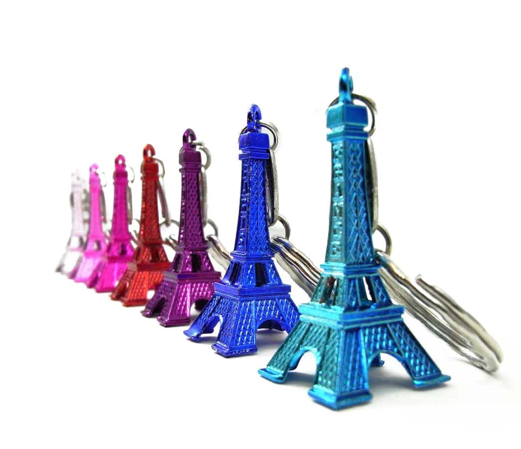 Porte-clés Tour Eiffel couleur