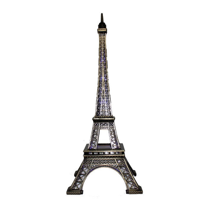 Tour Eiffel scintillante + LED 6 couleurs