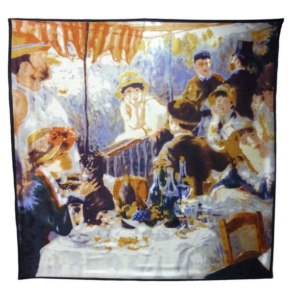 Foulard soie Le déjeuner des canotiers de Renoir