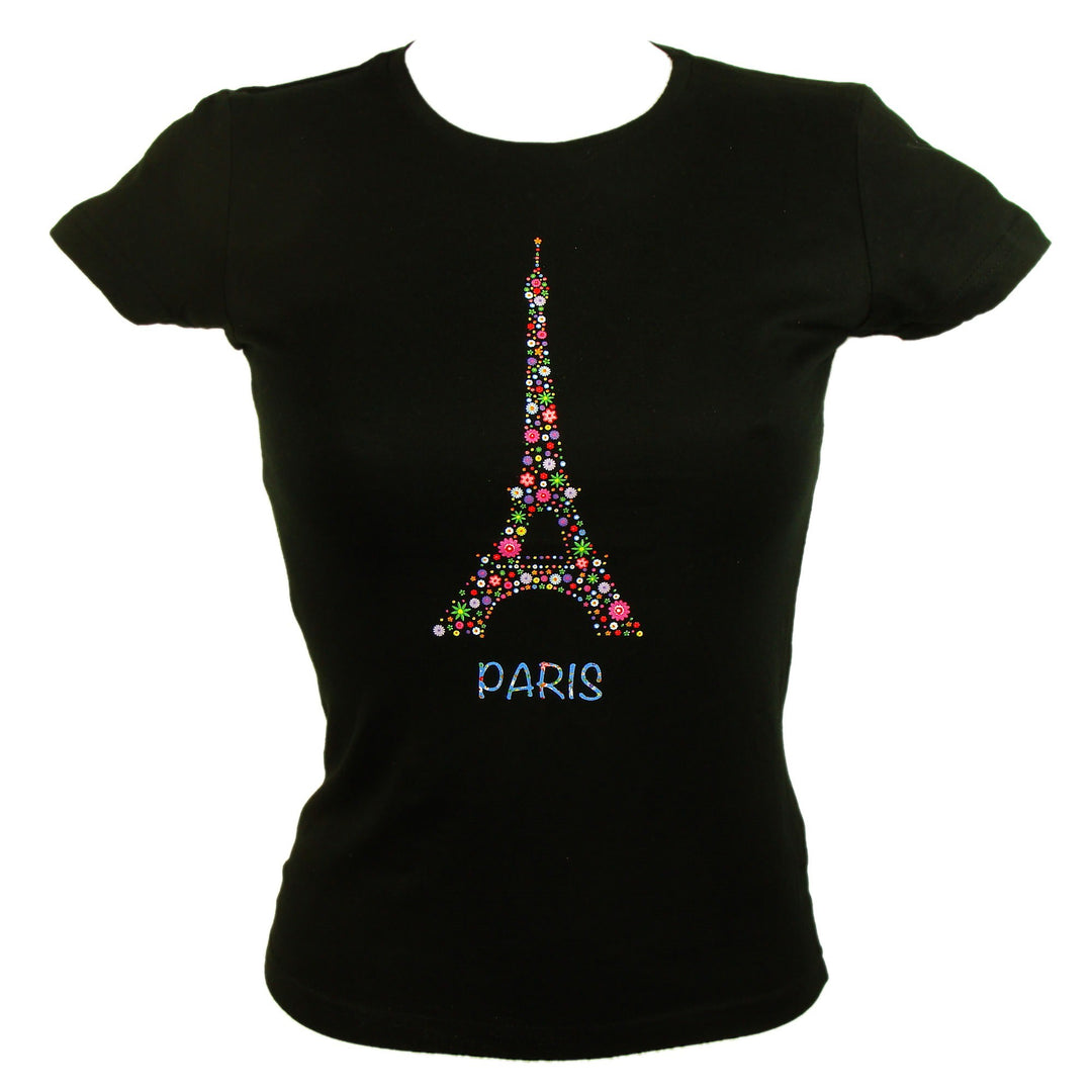 T- shirt Tour Eiffel Fleuries souvenirs de Paris