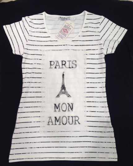 Tee shirt Tour Eiffel Paris Mon Amour