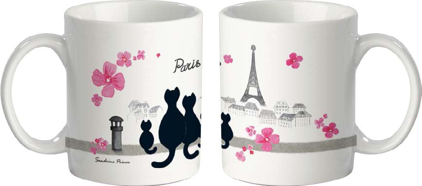Tasse chat Souvenir de Paris Tour Eiffel