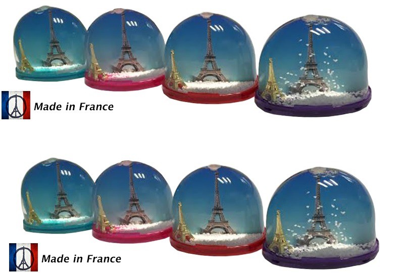 Boule de Neige souvenir de Paris personnalisable