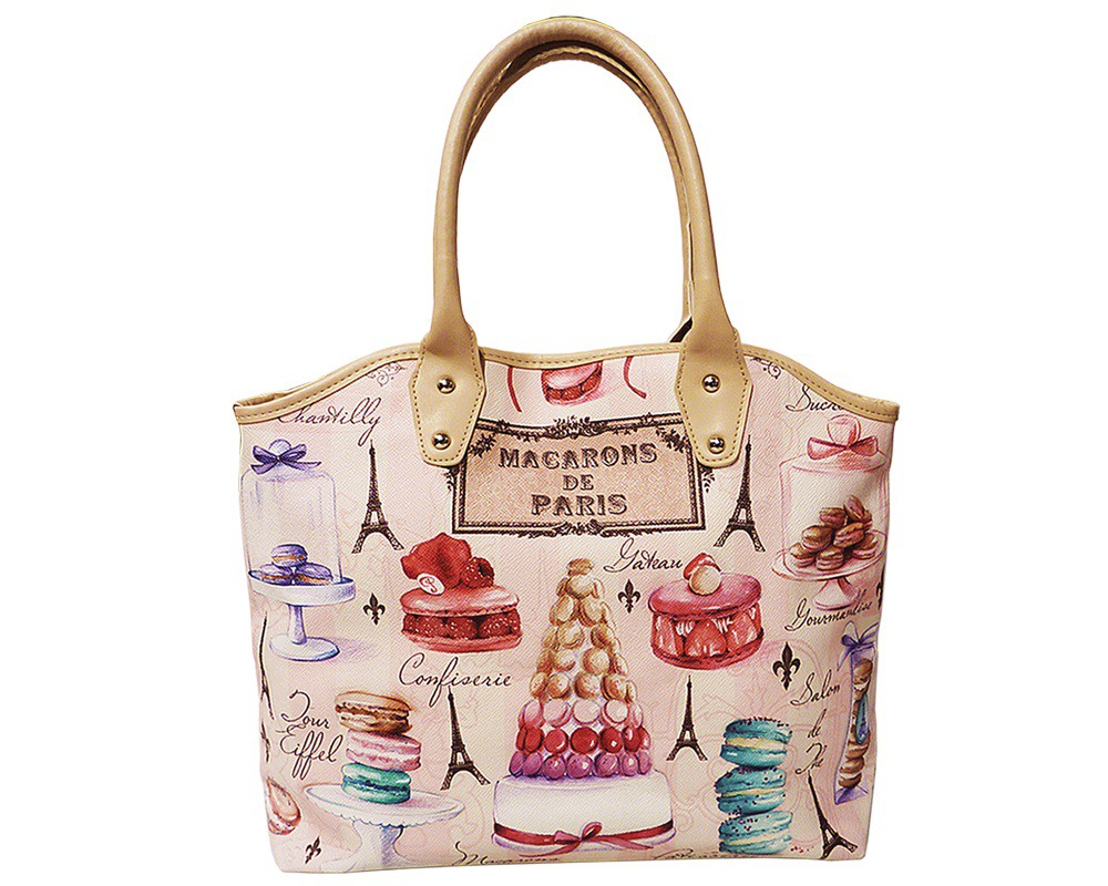Sac Tour Eiffel souvenir de Paris Macarons 