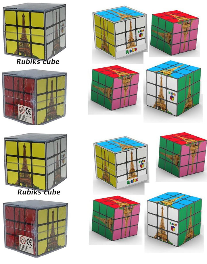 Rubik's cube original  Tour Eiffel en couleur 