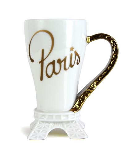 Mug Tour Eiffel blanche et doré 