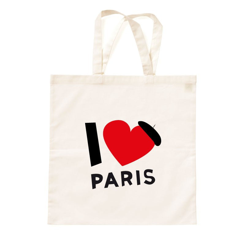 Sac I love Paris coton épais 2 Face