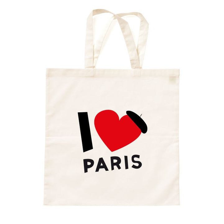 Sac I love Paris coton épais 2 Face