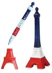 Stylo Tour Eiffel bleu blanc rouge 