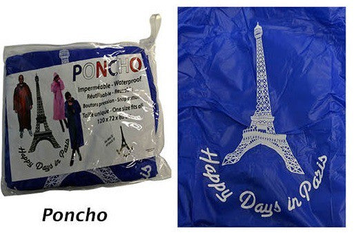 Poncho pluie Tour Eiffel Happy Days in Paris