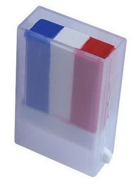 Maquillage bleu blanc rouge supporter France