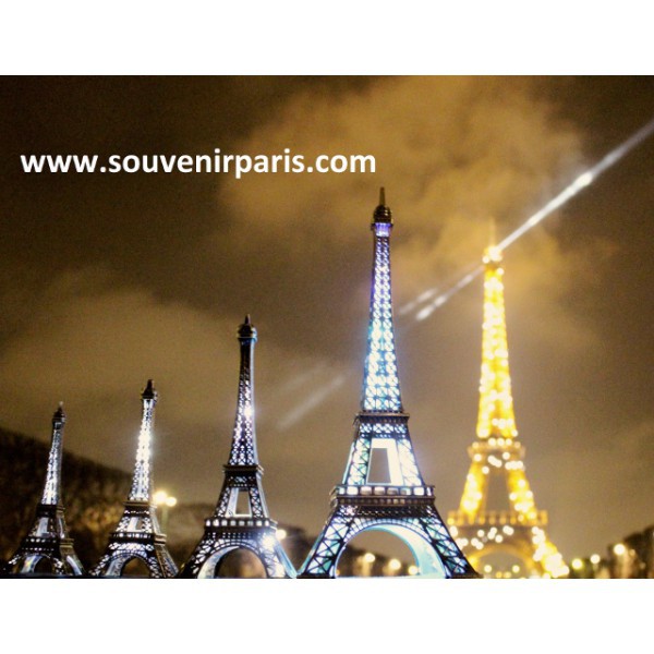 Tour Eiffel scintillante télécommandée LED 