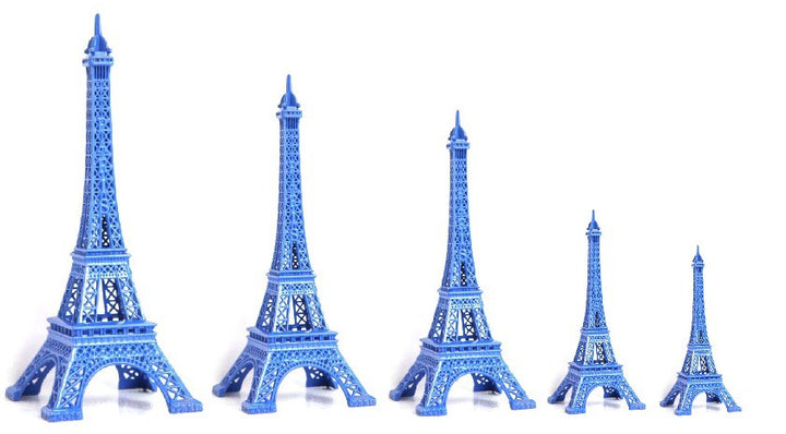 Tour Eiffel bleu métal