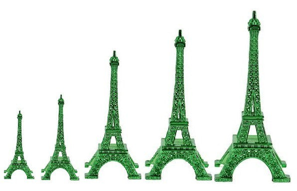 Tour Eiffel verte métal