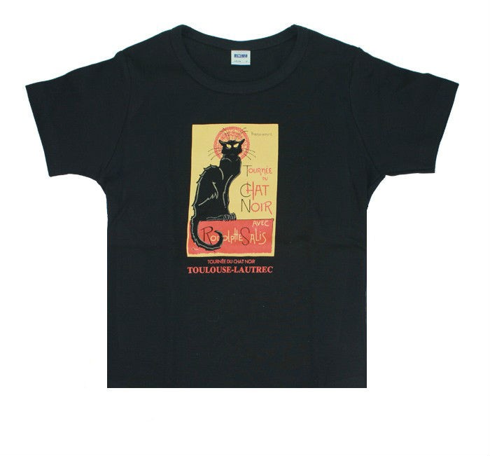 T-shirt Femme Chat Noir