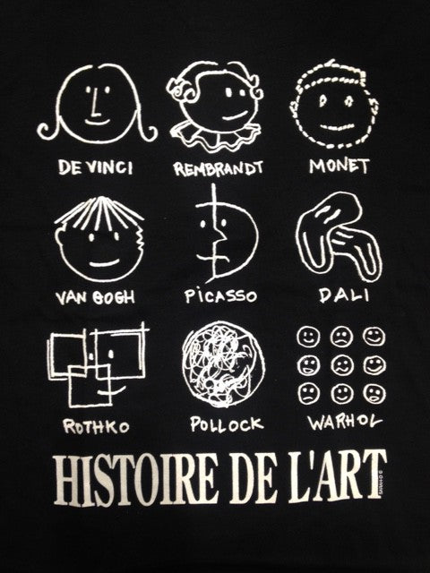 T-shirt souvenir HISTOIRE DE L'ART 