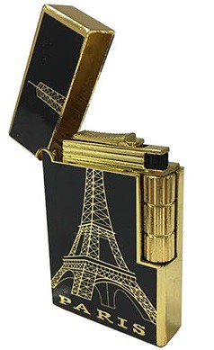 Briquet Tour Eiffel Noir et Dorée