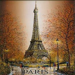 Magnetique Tour Eiffel Paris en automne 