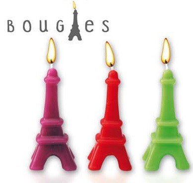Bougie Tour Eiffel reproduction miniature