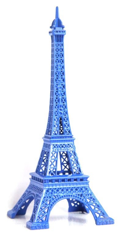 Tour Eiffel métal bleue