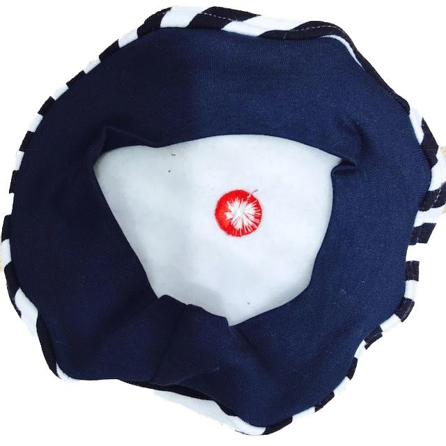 Béret marin avec pompom rouge - Béret marin adulte Béret marin avec pompom rouge - Béret marin adulte