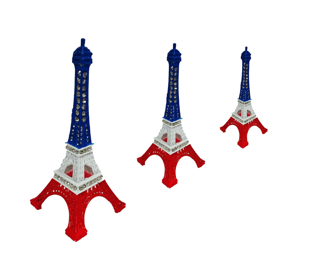 Tour Eiffel bleu blanc rouge strass