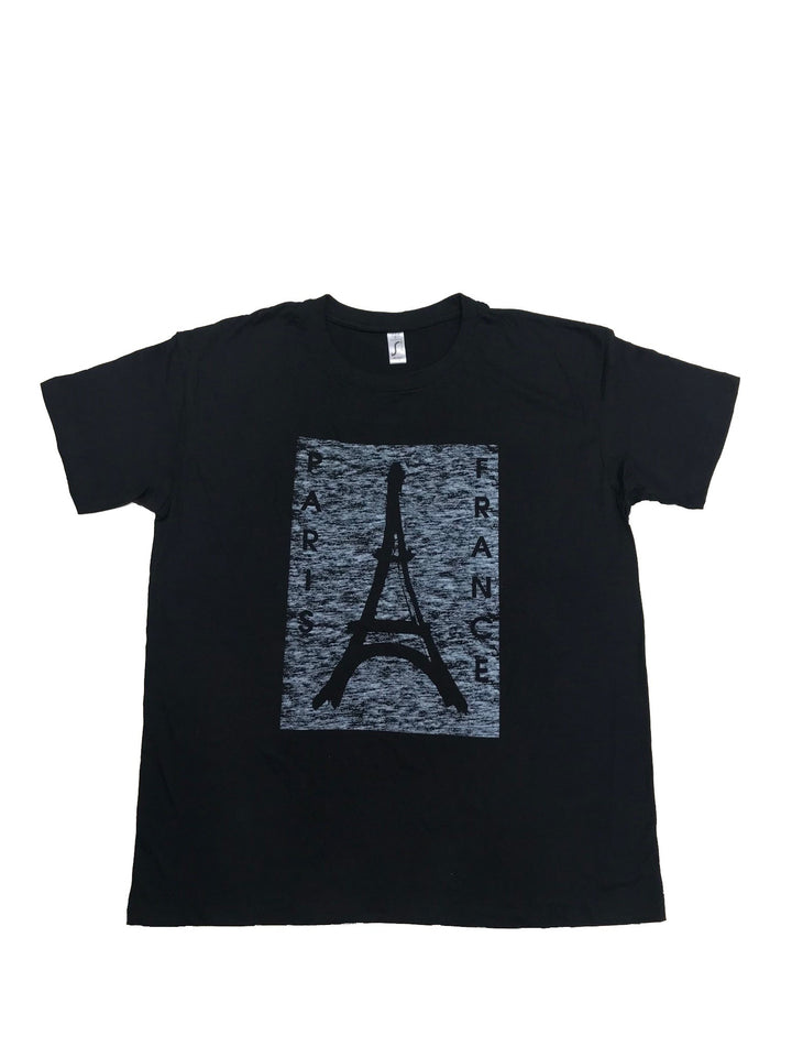 Tee shirt Tour Eiffel Paris France noir