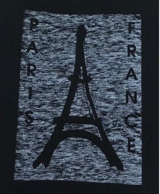 Tee shirt Tour Eiffel Paris France noir