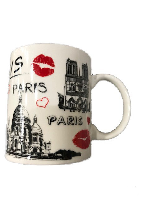 Tasse I love Paris cœur  monuments