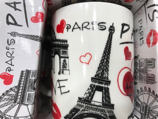 Tasse I love Paris cœur  monuments