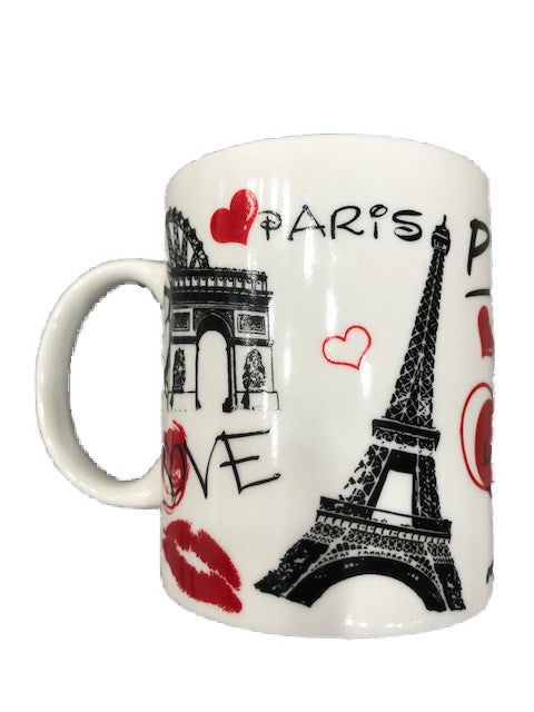 Tasse I love Paris cœur  monuments
