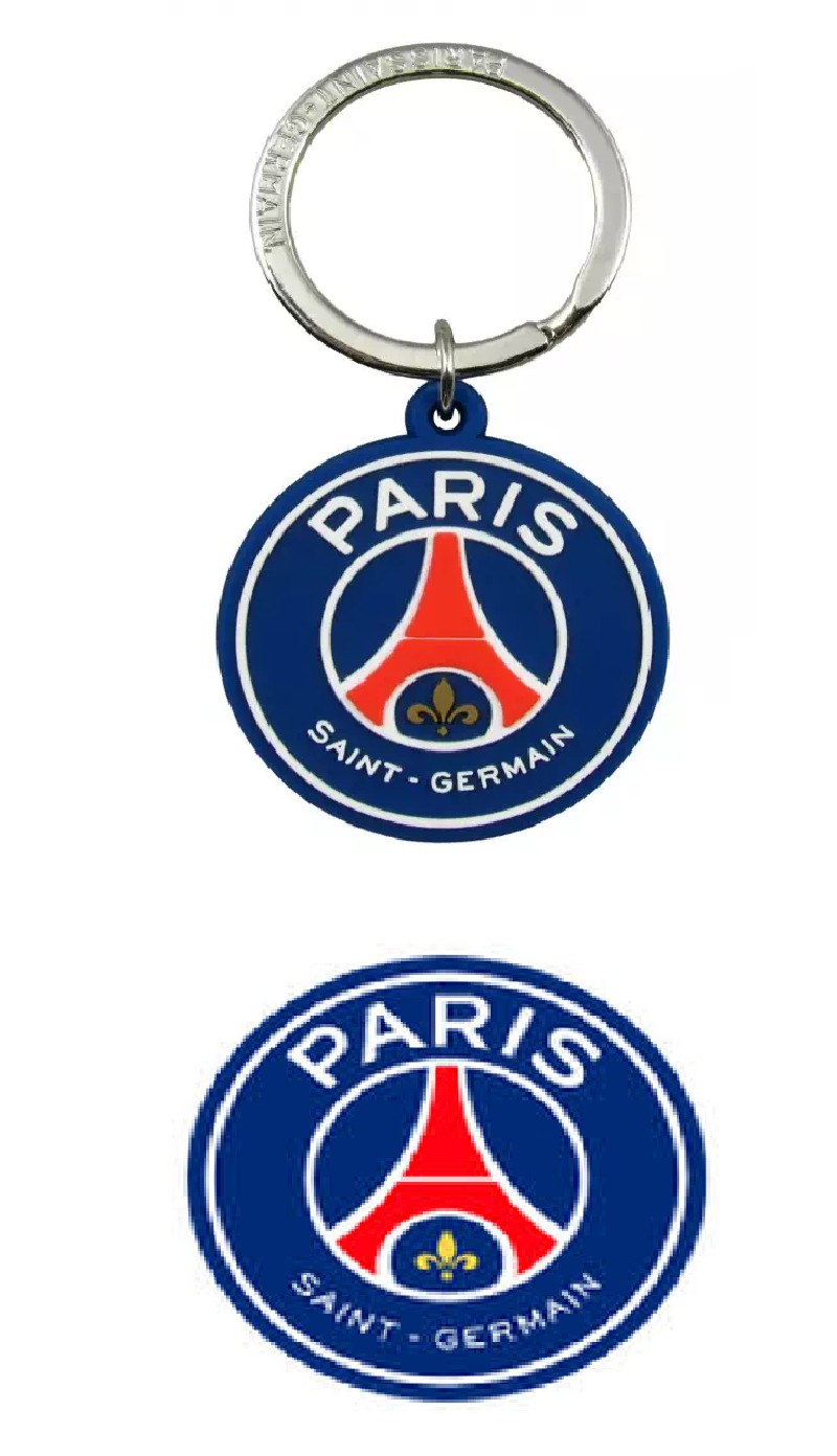 Porte clés ballon FOOT PSG Paris personnalisé avec le nom, un ruban et une  plaque gravée avec le slogan de votre équipe favorite. Cadeau parfait pour  Noël, anniversaire, fête (PSG) : 