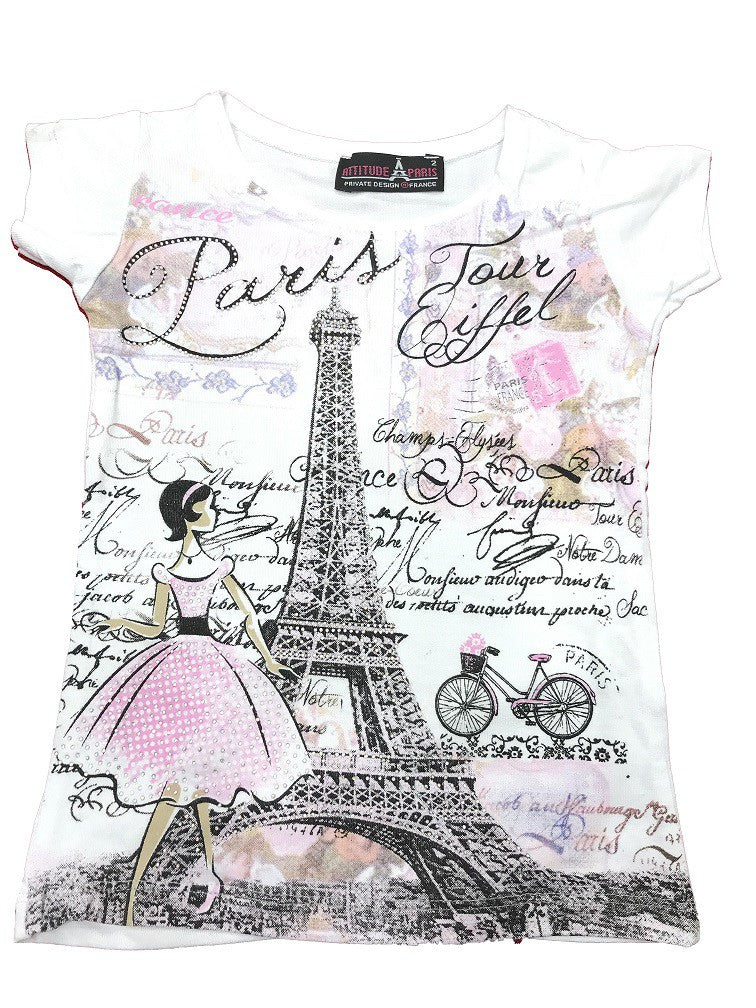 Tee shirt Tour Eiffel Paris Princess