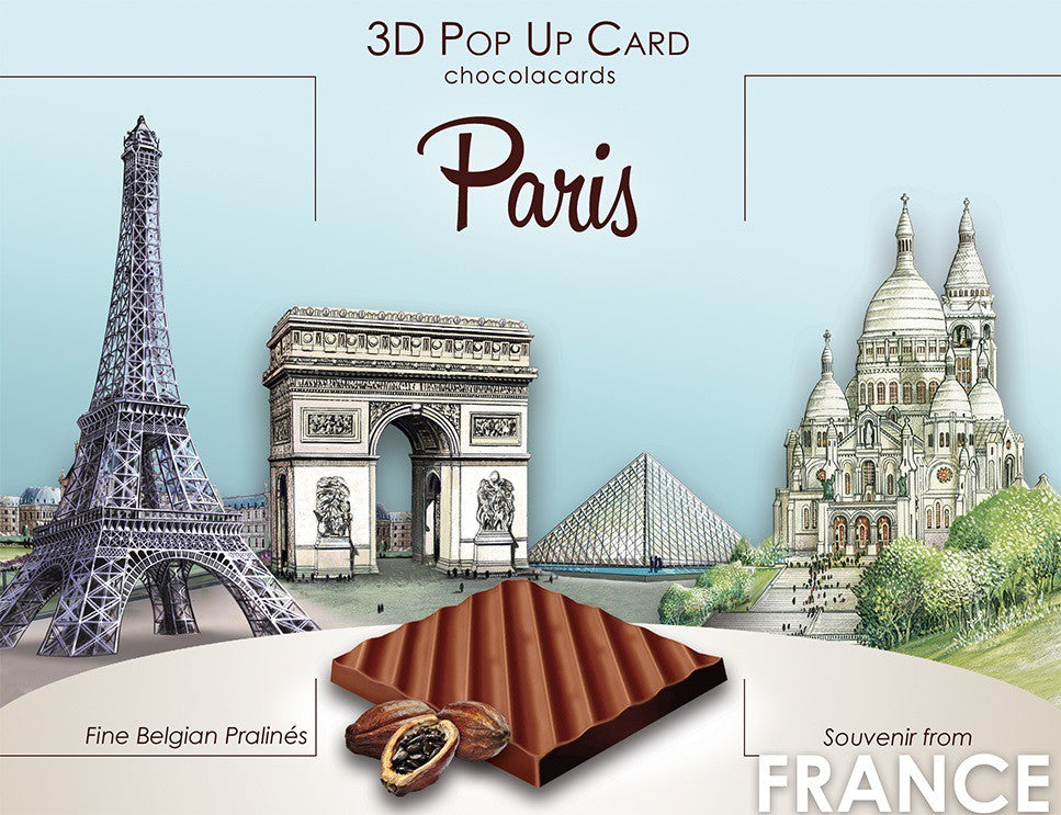 Carte 3D POP UP CHOCOLACARDS PARIS