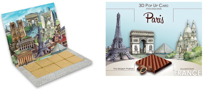 Carte 3D POP UP CHOCOLACARDS PARIS