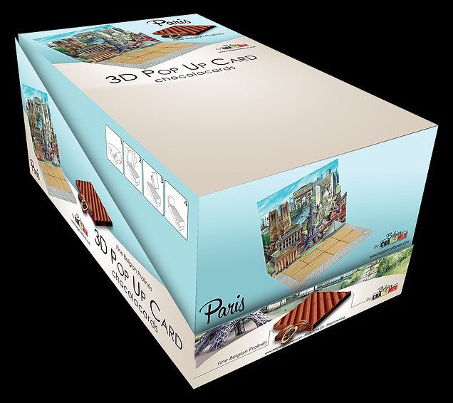 Carte 3D POP UP CHOCOLACARDS PARIS