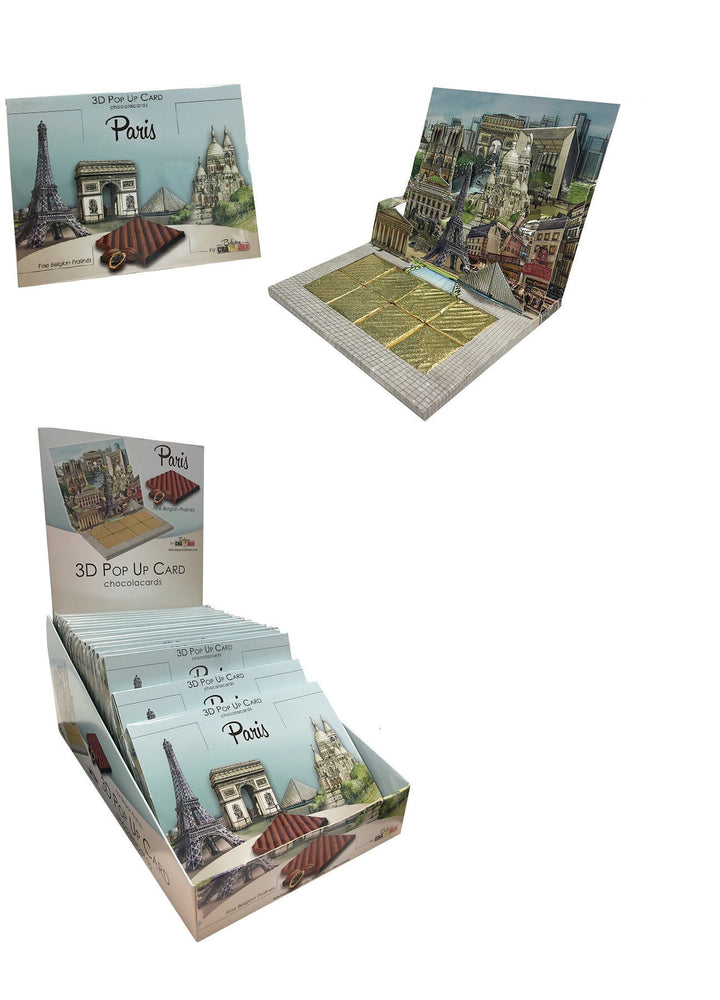 Carte 3D POP UP CHOCOLACARDS PARIS