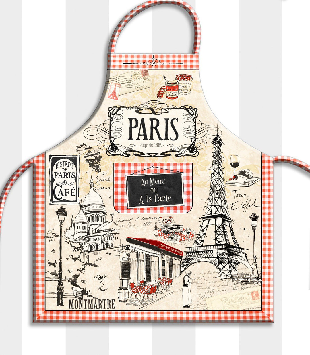 Torchon de cuisine, design, original, souvenir, monuments de paris