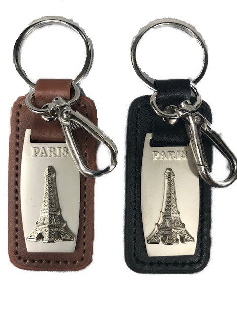 Porte clés tour Eiffel luxe noir ou marron