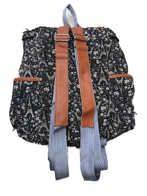 Sac a dos Tour Eiffel Fleurs