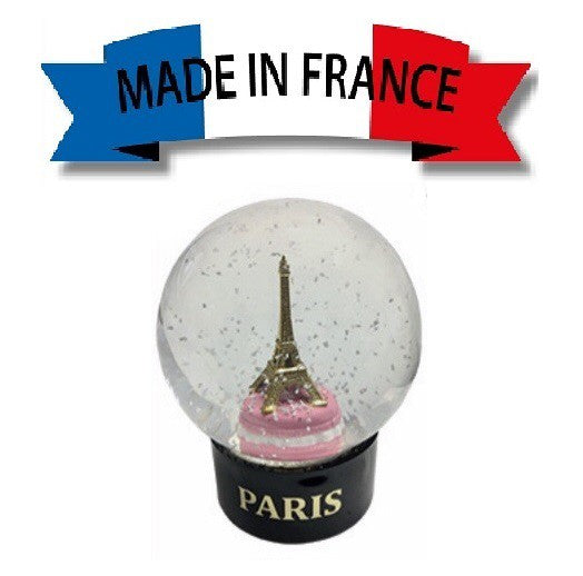 Boule de neige macaron Tour Eiffel Paris