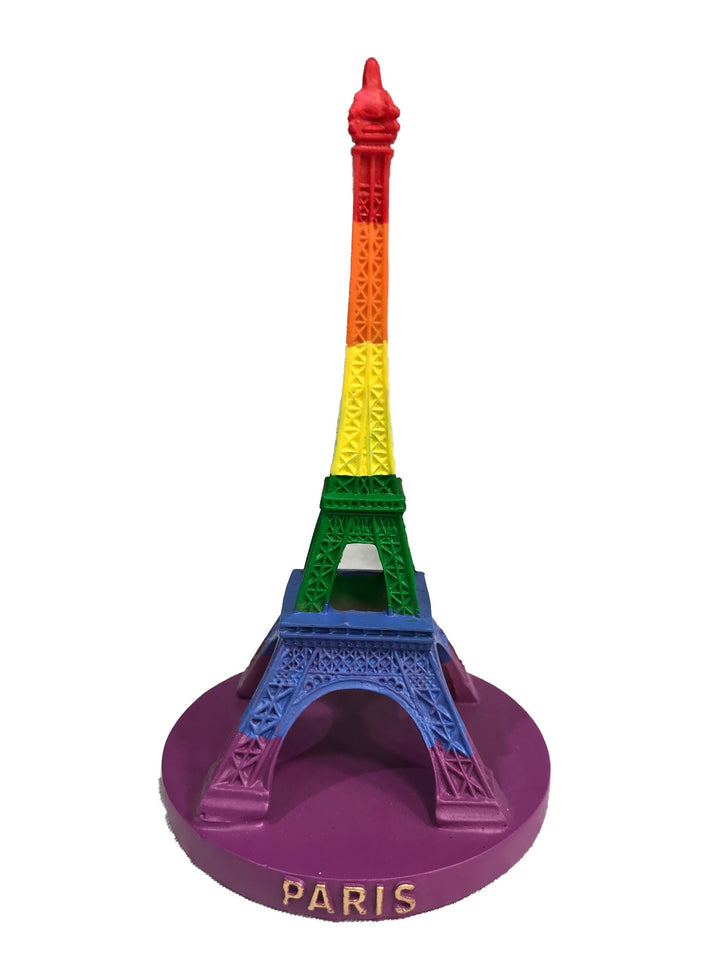 Tour Eiffel couleur drapeau Gay arc en ciel